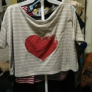 Heart crop top